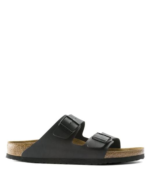 Birkenstock Black Leather Arizona Sandals
