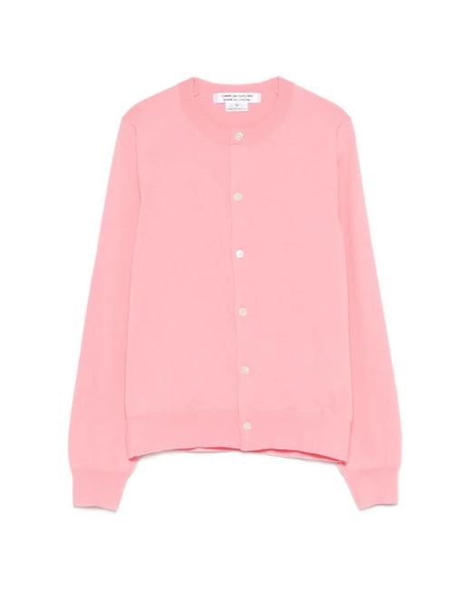 Comme des Garçons レディース ピンク ボタン ニットウェア