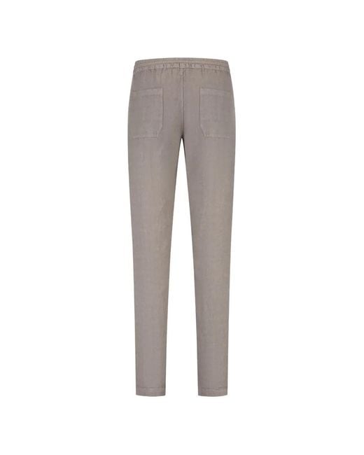 Fedeli Gray Drawstring Trousers for men