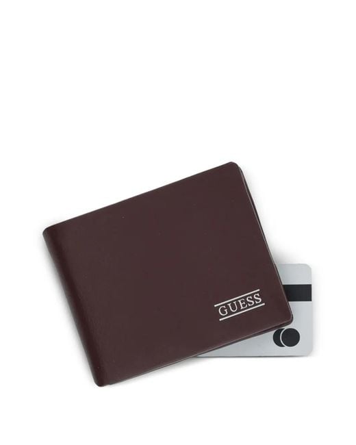 Guess Purple New Boston Logo Wallet for men