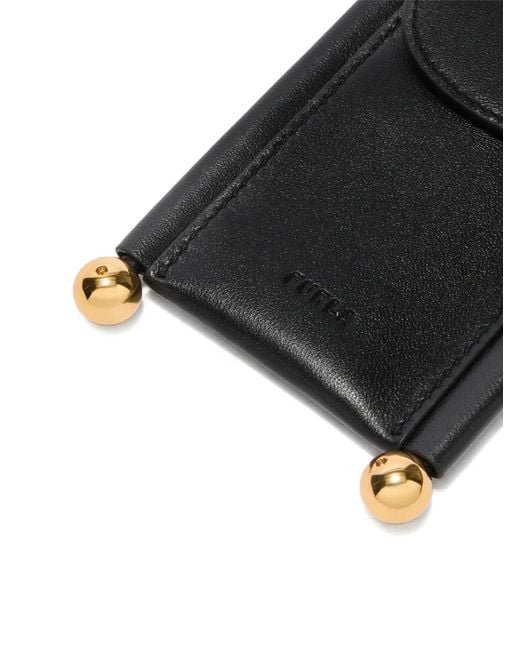 Furla Black Sfera Strap Card Case