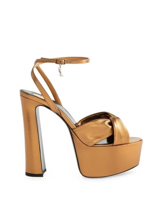 Saint Laurent White Franciane 85 Sandals