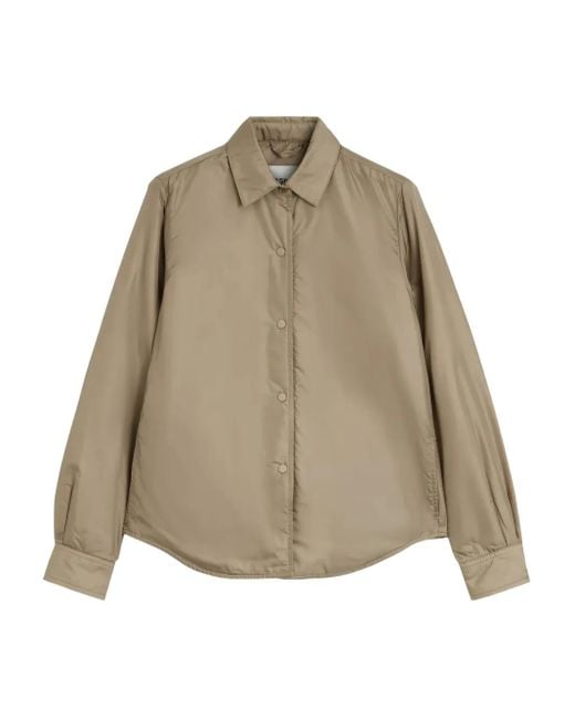 Aspesi Natural Buttoned Padded Shirt