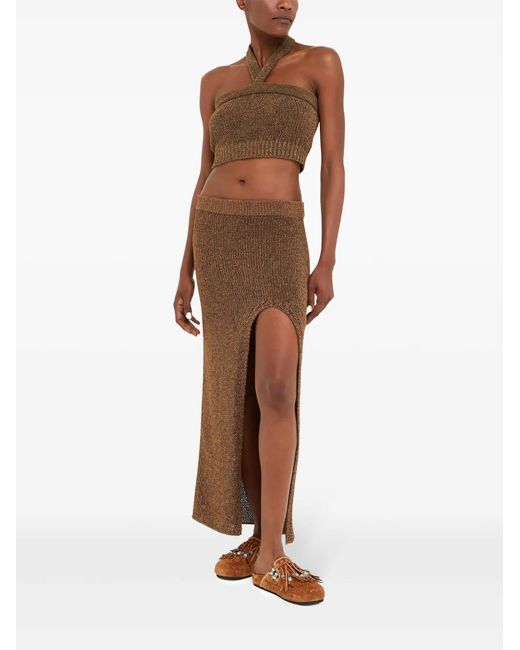 Alanui Brown Shady Beach Top