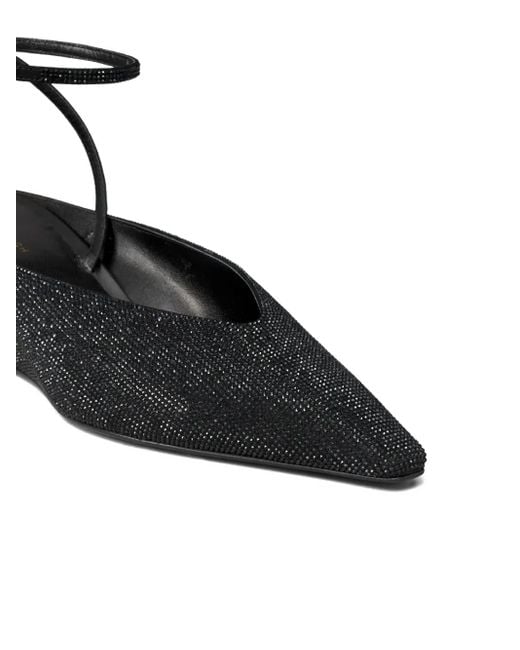 Tory Burch Black "Pave" Wedge 50Mm