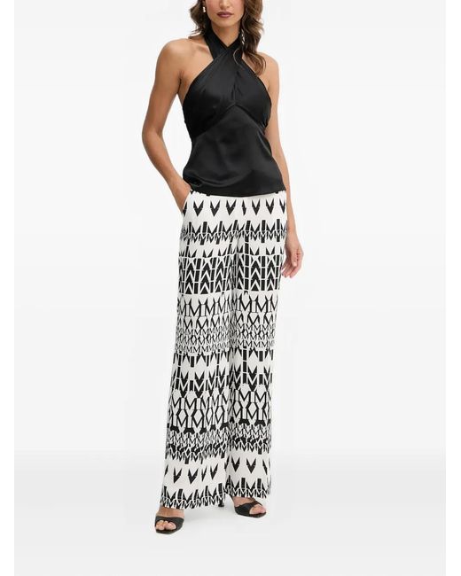 MARCIANO BY GUESS White Logo-Pattern Trousers