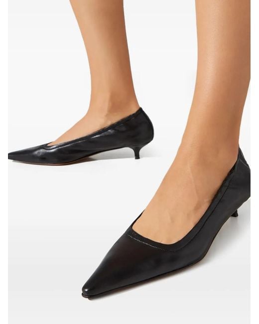 Atp Atelier Black 35Mm Valfurva Pointed Pumps