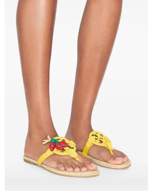 Tory Burch Metallic Espadrilles Miller À Perles