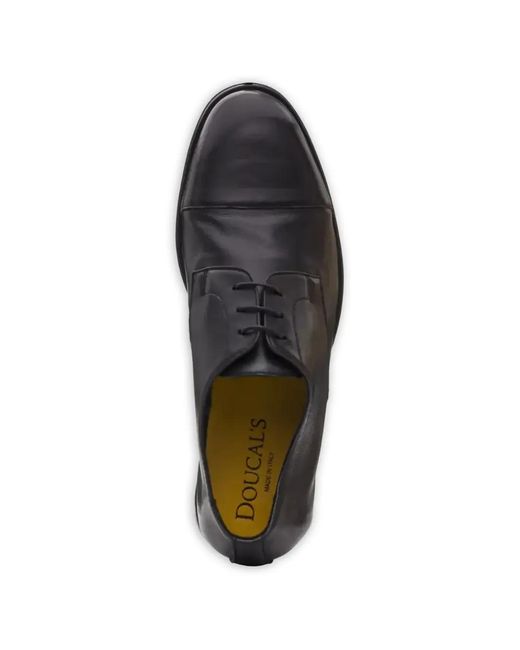 Doucal's White Lace-Up Derby Shoes for men
