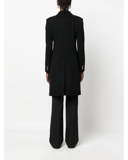 Tagliatore Black Parigi Double-Breasted Wool Coat