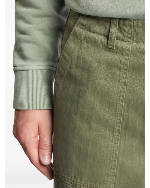 Fay Green Archive Herringbone Trousers for men