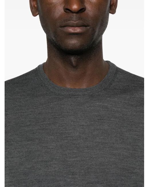 GIUUNO Gray Crew Neck Sweater for men
