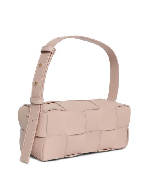 Bottega Veneta Pink Small "Brick Cassette" Shoulder Bag