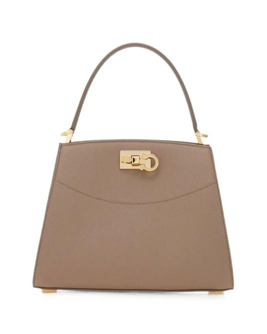 Ferragamo Natural New Studio Box Bag (Xs)
