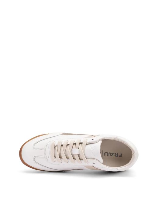Frau White Cross Hybrid Leather Sneakers for men