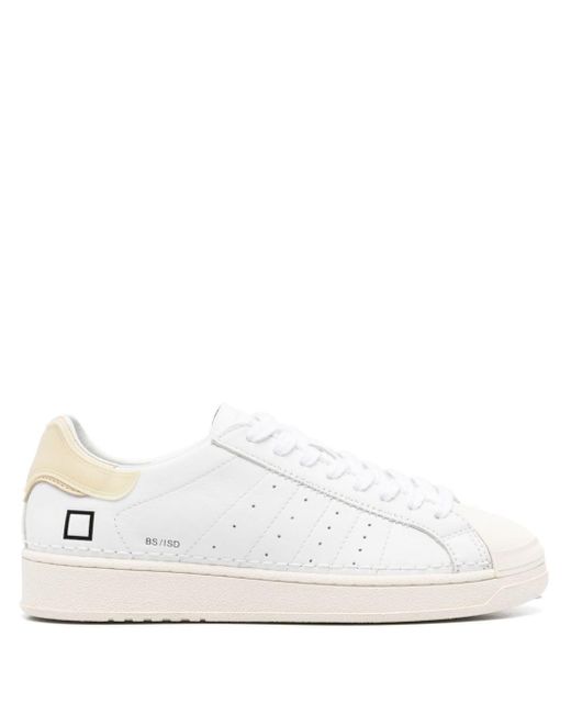 Date White Base Island Leather Sneakers