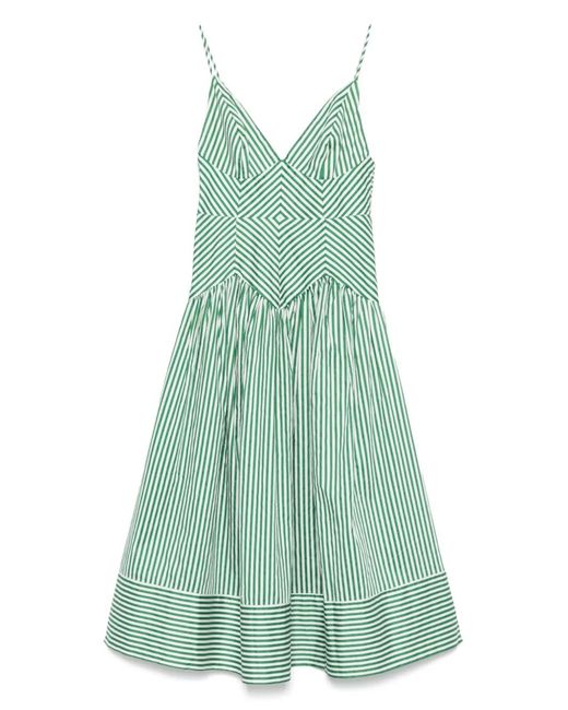 Farm Rio Green Cotton Midi Dress