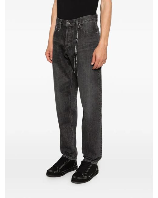 Mastermind Japan Jeans Met Patch in het Gray voor heren