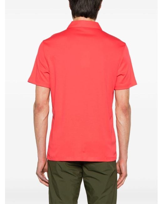 Polo à logo brodé Michael Kors pour homme en coloris Red