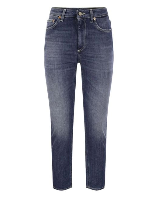 Dondup Blue Cindy High-Waist Jeans