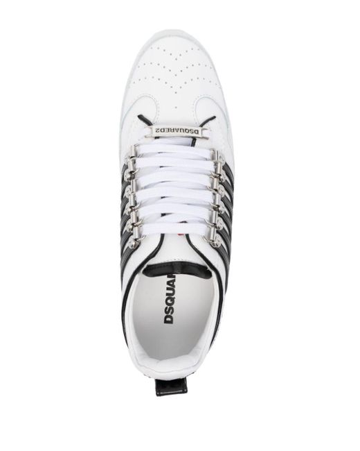 DSquared² White Legendary 40mm Leather Sneakers