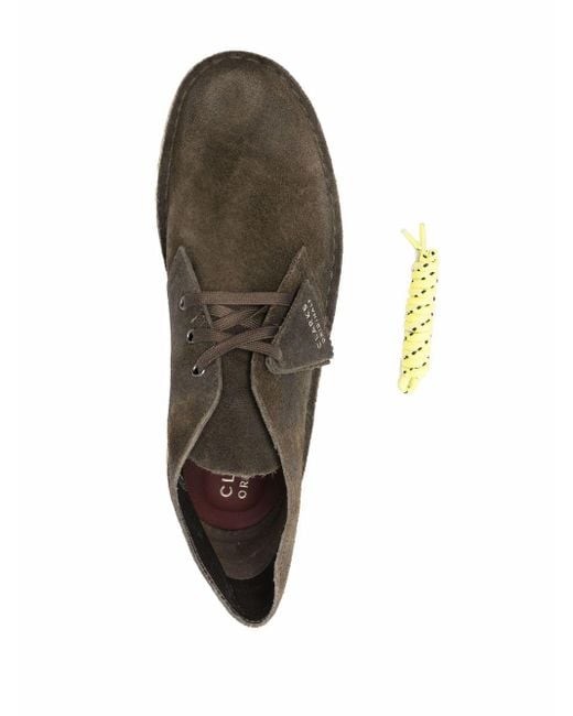 Botines de ante Clarks de Ante de color Verde para hombre - Lyst