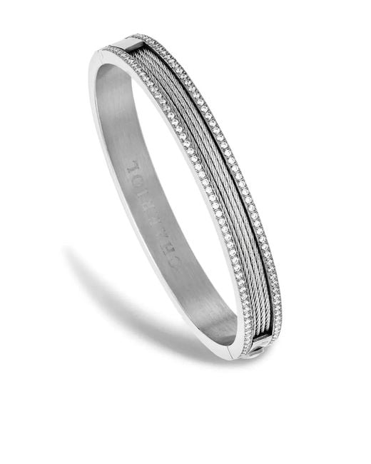Charriol White Forever Magnifique Bangle Bracelet