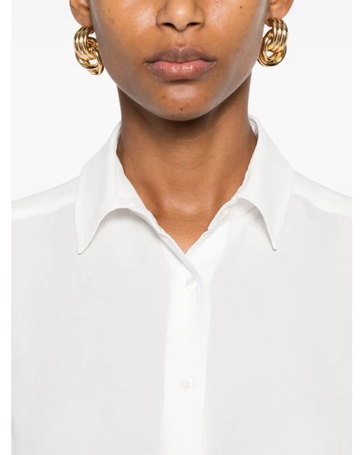 Blanca Vita Jersey Blouse in het White