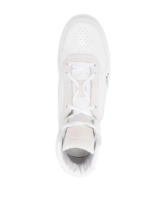 A_COLD_WALL* White Luol High-Top Leather Sneakers for men