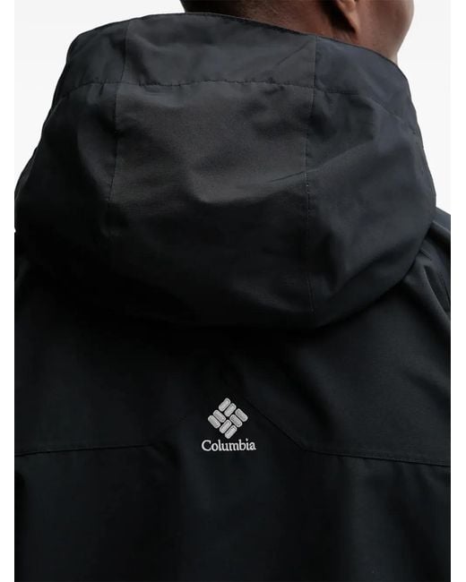 Giacca Da Sci Con Zip E Cappuccio di Columbia in Black da Uomo