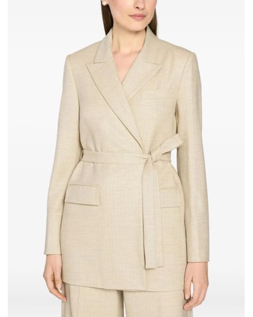 Genny ベルテッド ジャケット Natural