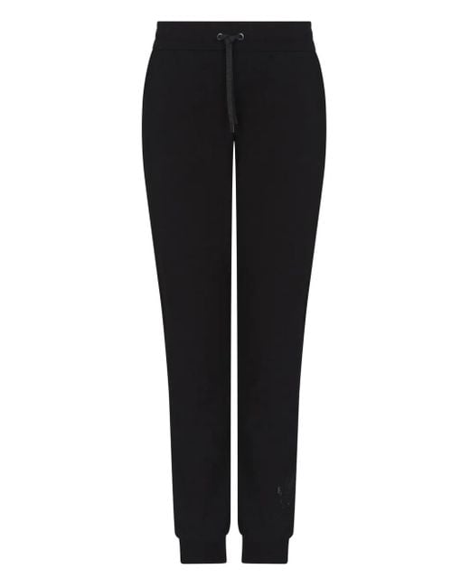 ARMANI EXCHANGE Black Logo-Detail Track Pants