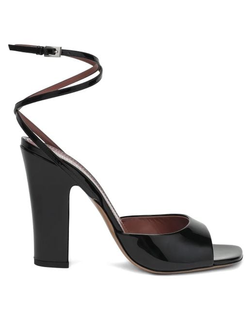 Paris Texas Black Lara Ankle-Strap Sandals
