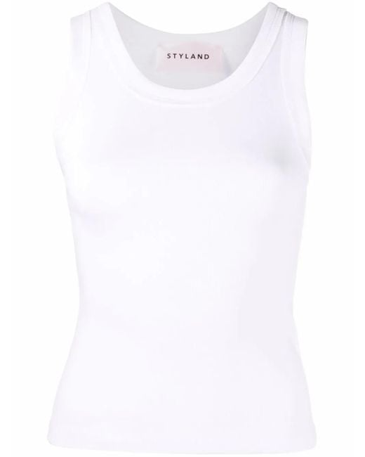Styland White Organic Cotton Vest