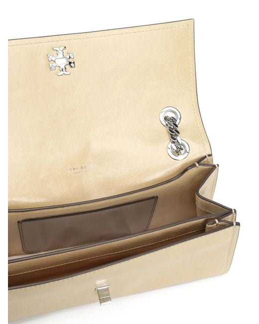 Tory Burch Natural Medium Kira Turnlock Shoulder Bag