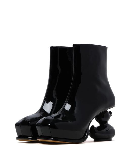 Maison Mihara Yasuhiro Duck Heel Boots in Black | Lyst