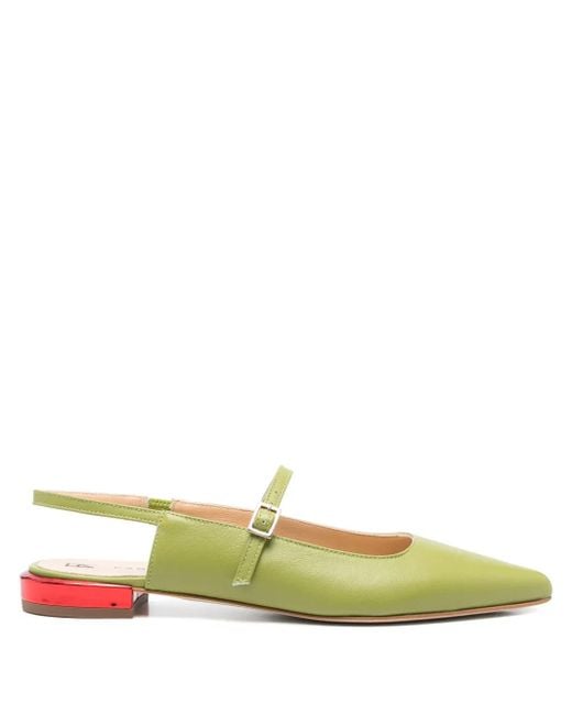 Fabio Rusconi Green Viola Pumps