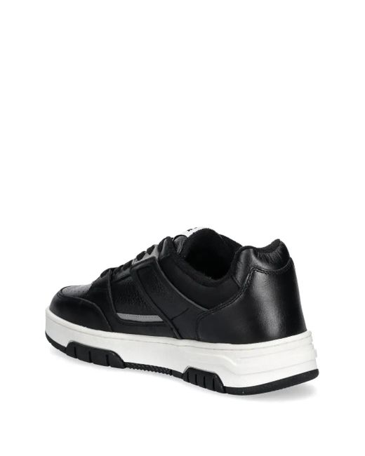MSGM Black Logo-Patch Sneakers