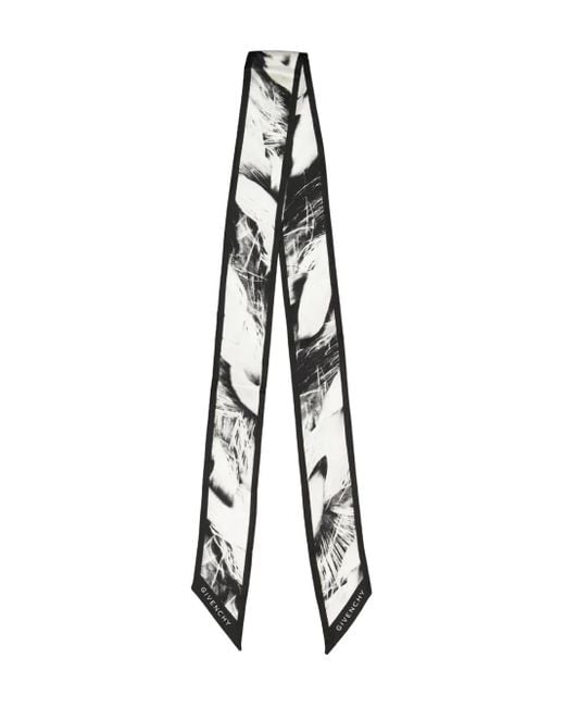 Givenchy Printed Silk Bandeau White