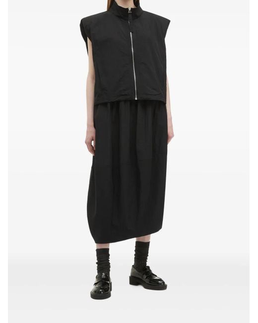 B+ AB Black Asymmetric Zip-Front Co-Ord Set