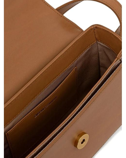 Emporio Armani White Two-Tone Cross-Body Bag