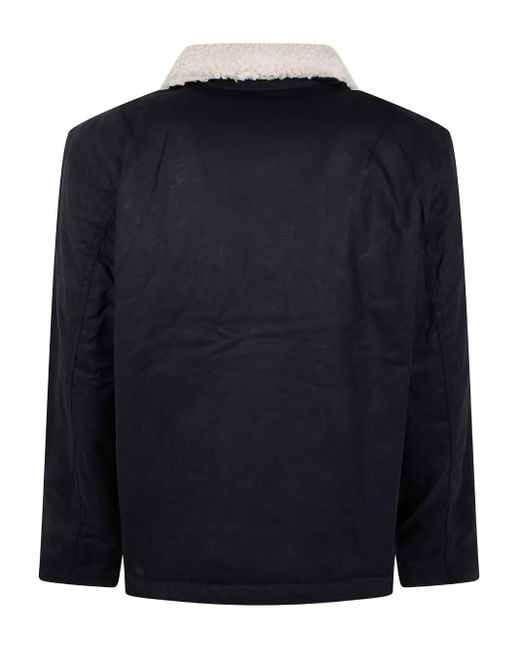 Dickies Black Eisenhower Shearling-Collar Jacket