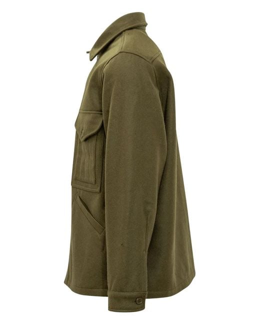 Ceccarelli Green Front-Pockets Jacket for men