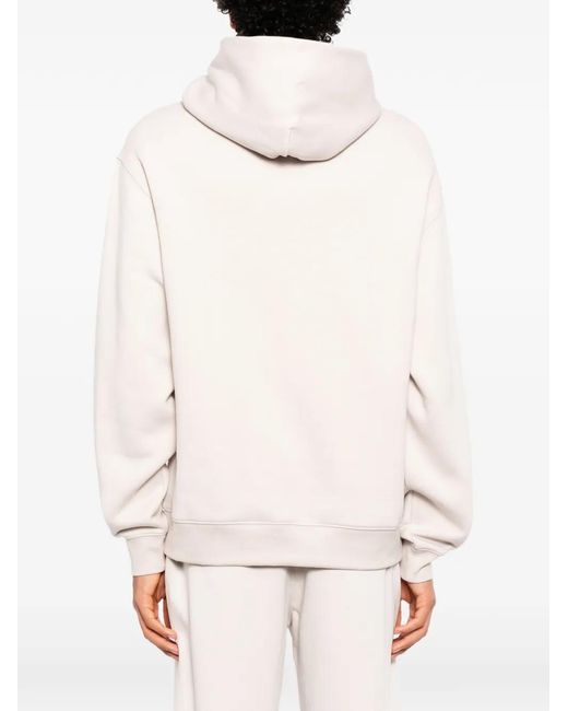 Melt White Graphic-Print Hoodie for men