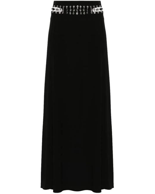 Rabanne Black High-Waist Maxi Skirt