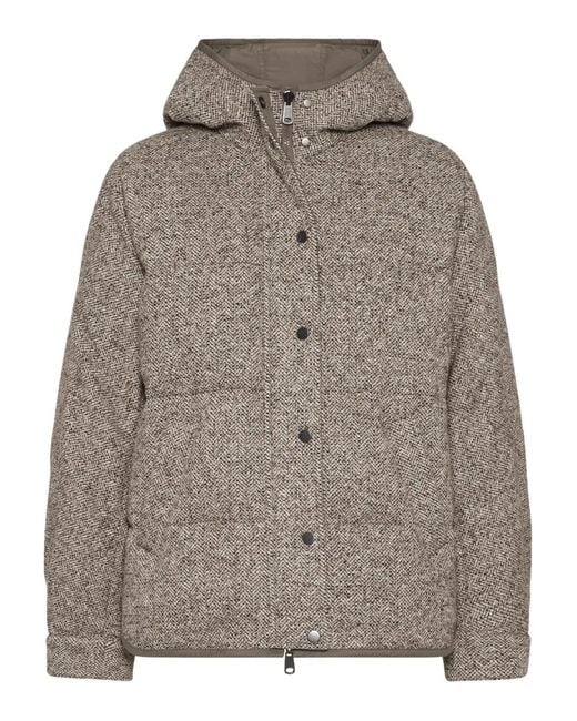 Brunello Cucinelli Winter Jackets in het Gray