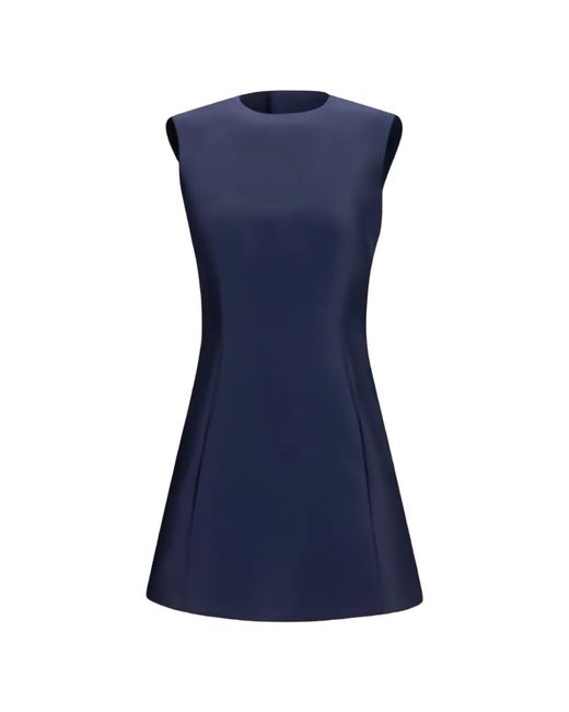 Balenciaga Blue A-Line Sleeveless Mini Dress