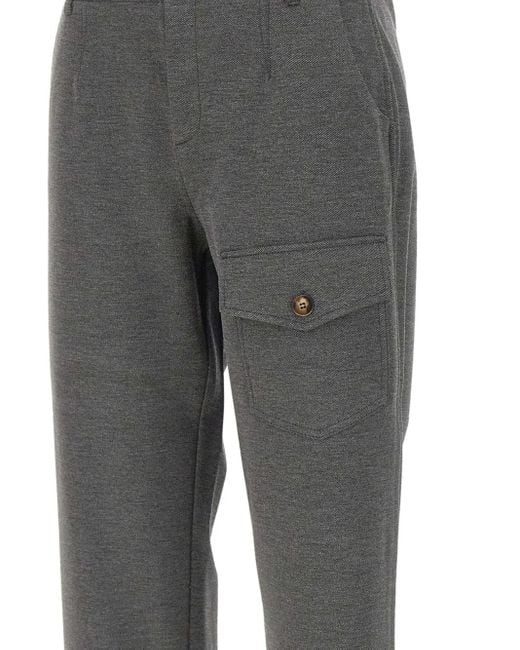Elena Miro Buttoned Trousers Gray