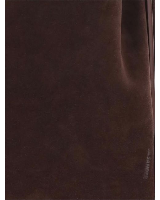 Jil Sander Black Suede Shoulder Bag
