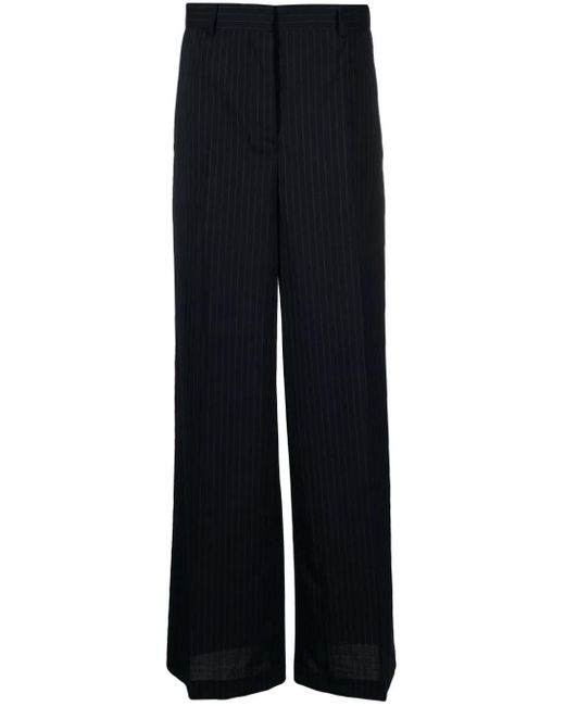 N°21 Blue Tailored Pinstripe-pattern Trousers